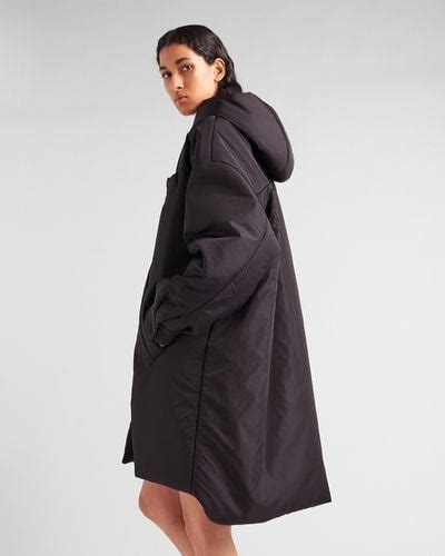 prada impermeabile coat|Black Oversized Light Re.